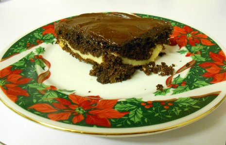 Fudge Ribbon Cake slice